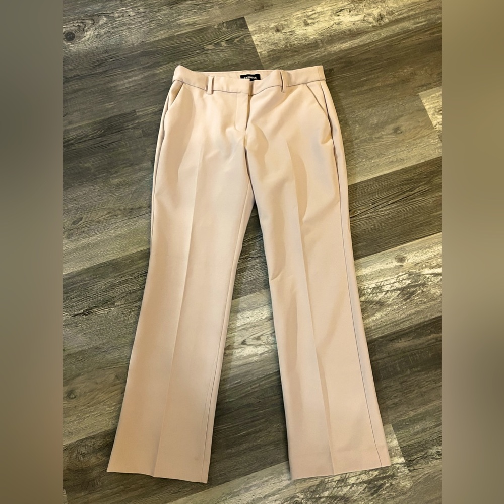 EXPRESS Bootcut Trousers Pale Pink Sz 10S